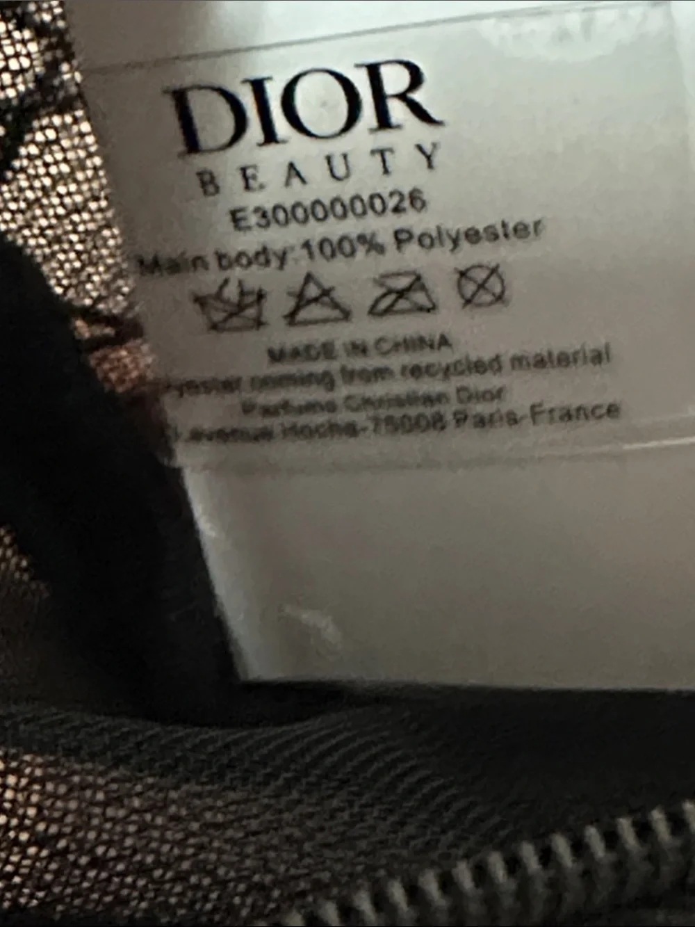 Dior Beauty Mesh Pouch with Light Pink Satin Scrunchie & Pink Star Clip 🌸🖤🤩
